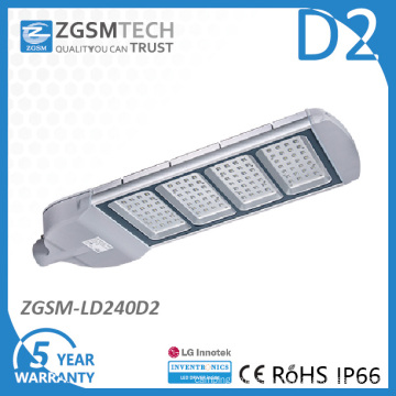 240W LED luz de calle con LG Chip Inventronics controlador